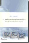 El invierno de la democracia. 9788493653637