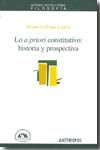 Lo a priori constitutivo