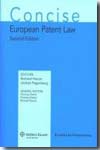 Concise European Patent Law. 9789041127457