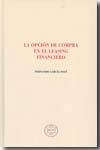 La opción de compra en el leasing financiero