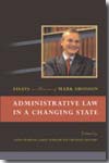 Administrative Law in a changing State. 9781841137872