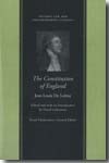The Constitution of England. 9780865974654