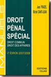 Droit pénal spécial