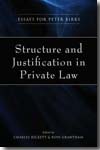 Structure and Justification in Private Law. 9781841138077