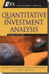 Quantitative investment analysis. 9780470052204