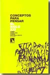 Conceptos para pensar el siglo XXI