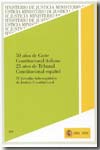 50 años de Corte Constitucional italiana. 25 años de Tribunal Constitucional español