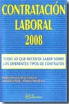 Contratación laboral 2008. 9788496743526