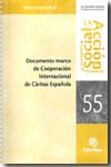 Documento marco de cooperación internacional de Cáritas Española
