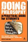 Doing philosophy