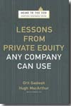 Lessons from private equity any company can use