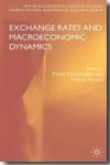 Exchange rates and macroeconmic dynamics. 9780230500624