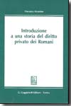 Introduzione a una storia del Diritto privato dei Romani