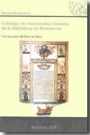 Catálogo de manuscritos hebreos de la Biblioteca de Montserrat. 9788400086343