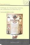 Catálogo de manuscritos hebreos de la Biblioteca de Montserrat