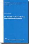 Die Anfechtbarkeit der Entlastung im Kapitalgesellschaftsrecht. 9783866530577