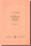 Anuario de Historia del Derecho Español. Tomo LXXVII (2007)