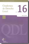 QDL. Cuadernos de Derecho local, Nº 16, año 2008