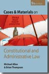 Cases and materials on constitucional and administrative Law