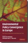 Environmental policy convergence in Europe