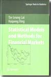 Statistical models and methods for financial markets