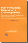 Descentralización, financiación y servicios públicos