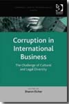 Corruption in international business. 9780754671374