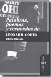 Palabras, poemas y recuerdos de Leonard Cohen. 9788493734824