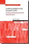 Conflicts of rights in the European Union. 9780199568710