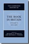 The Cambridge History of the book in Britain