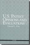 U.S. Patent opinions and evaluations. 9780195367270