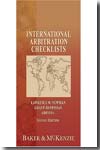 International arbitration checlists