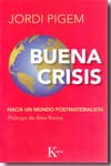 Buena crisis. 9788472457294