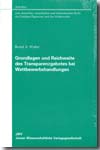 Grundlagen und Reichweite des Transparenzgebotes bei Wettbewerbshandlungen. 9783866530867