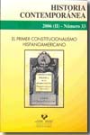 El primer constitucionalismo hispanoamericano