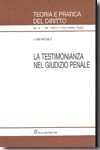 La testimonianza nel giudizio penale