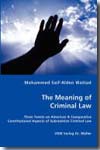 The meaning of criminal Law