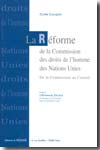 La réforme de la Commission des Droits de l'Homme des Nations Unies. 9782233005427