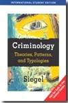 Criminology. Theories, patterns, and typologies. 9780495600312