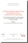 L´édition critique des oeuvres d'Isidore de Séville les recensions multiples. 9782851212221