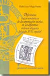 Diferencias léxico-semánticas de documentación escrita en las diferentes órdenes religiosas del siglo XVII español. 9788473927178
