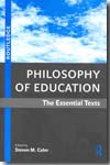 Philosophy of education. 9780415994408