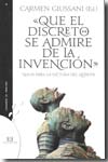 'Que el discreto se admire de la invención'. 9788474909197