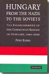 Hungary from the Nazis to the soviets. 9780521747240