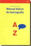 Manual básico de lexicografía