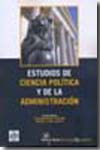Estudios de Ciencia Política y de la Administración. 9788498763911