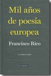 Mil años de poesía europea. 9788408086840