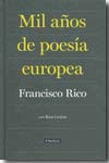 Mil años de poesía europea