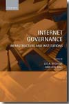 Internet Governance. 9780199561131