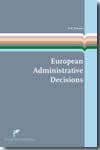 European administrative decisions. 9789089520562